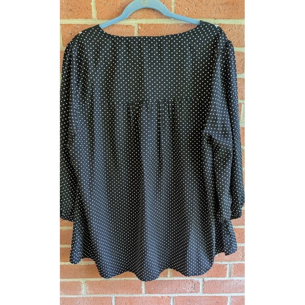 Savanna Jane Womens Top 2X Embroidered Floral Flowy Boho Peasant Country Hippie - Picture 7 of 7